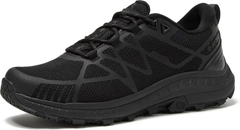 HI-TEC Voyage SR Low Mesh Black Non Slip Work Shoes for Men, Comfortable Waterproof Food Service Mens Sneakers, Size 7 to 15 in Kuwait
