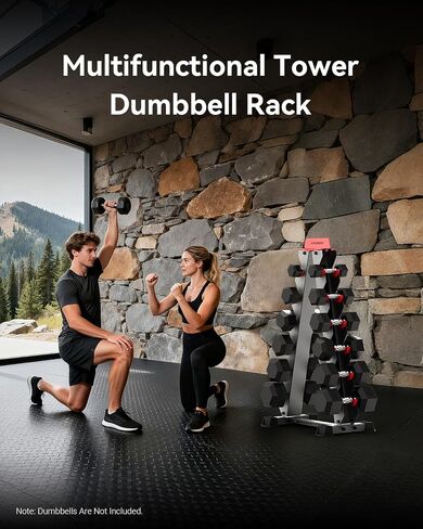 HARISON A-Frame Dumbbell Rack Stand Only with Weight Markings, 6-Tier Weight Rack for Dumbbells Home Gym 480LBS Weight Capacity in Saudi Arabia