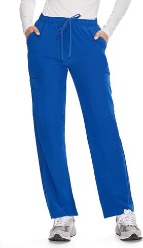 COZYFIT Straight Leg Scrub Pants for Women, Drawstring Soft Stretch, Anti-Wrinkle Women's Scrub Pants with 6 Pockets in Kuwait