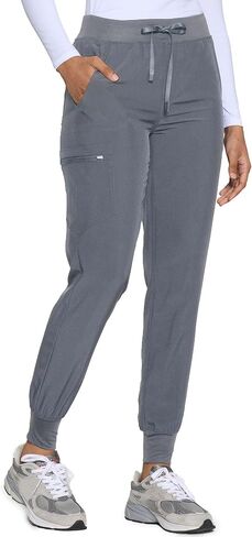 COZYFIT Womens Scrub Pants - Soft Stretch Yoga Style with 5 Pockets, Slim Fit Jogger Scrubs Pants for Women in Kuwait