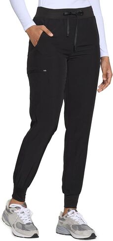 COZYFIT Womens Scrub Pants - Soft Stretch Yoga Style with 5 Pockets, Slim Fit Jogger Scrubs Pants for Women in Kuwait