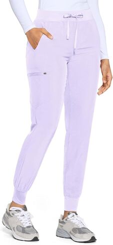 COZYFIT Womens Scrub Pants - Soft Stretch Yoga Style with 5 Pockets, Slim Fit Jogger Scrubs Pants for Women in Kuwait