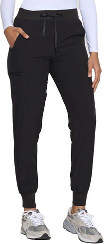 COZYFIT Womens Scrub Pants - Soft Stretch Yoga Style with 5 Pockets, Slim Fit Jogger Scrubs Pants for Women in Kuwait