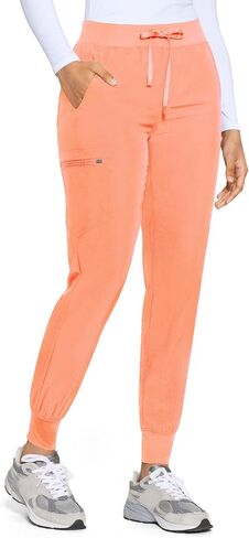 COZYFIT Womens Scrub Pants - Soft Stretch Yoga Style with 5 Pockets, Slim Fit Jogger Scrubs Pants for Women in Kuwait