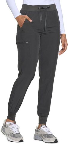COZYFIT Womens Scrub Pants - Soft Stretch Yoga Style with 5 Pockets, Slim Fit Jogger Scrubs Pants for Women in Kuwait