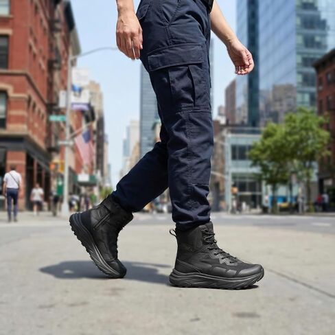 Womens Tactical Boots Comfortable Work Boots For Women 6 Inch Lightweight Combat Boots Womens Zipper Emt Army Boots For Women in Kuwait