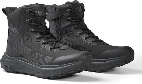 Womens Tactical Boots Comfortable Work Boots For Women 6 Inch Lightweight Combat Boots Womens Zipper Emt Army Boots For Women in Kuwait