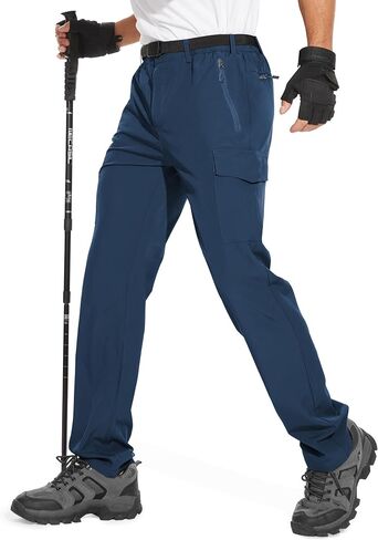 NATUVENIX Hiking Pants Men Lightweight Travel Pants for Men Quick Dry Mens Fishing Pants Water Resistant Cargo Work Pants in Saudi Arabia