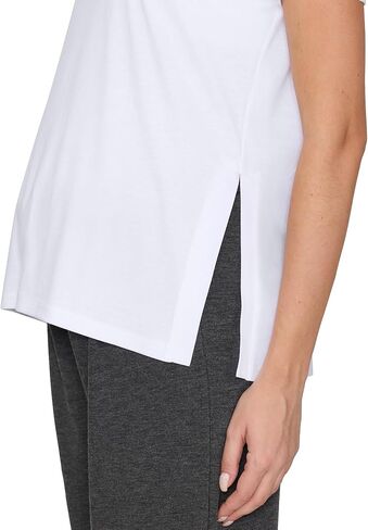 3 Pack Women's Maternity Shirts, Crew Neck Maternity Top Side Split Pregnancy Clothes Short Sleeve in Saudi Arabia
