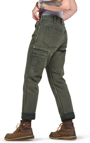Dovetail Workwear Women’s Carpenter Pants Utility Work Pants - Durable Stretch, Mid Rise Straight Leg, Multi Pocket Workwear in Kuwait