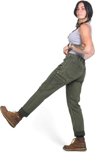 Dovetail Workwear Women’s Carpenter Pants Utility Work Pants - Durable Stretch, Mid Rise Straight Leg, Multi Pocket Workwear in Kuwait