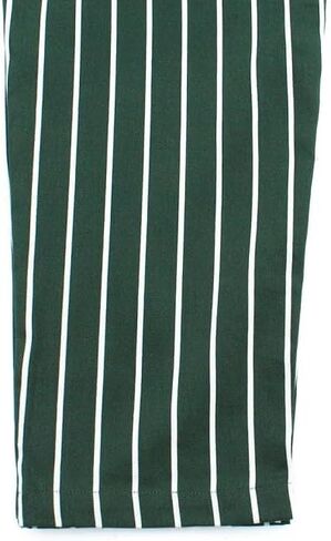 COOKMAN Chef Pants - Stripe : Dark Green in Kuwait