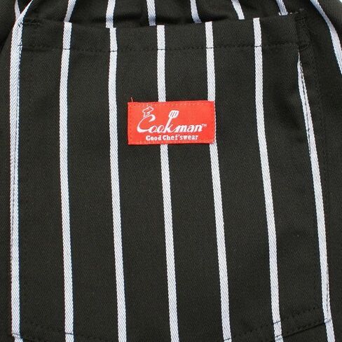 COOKMAN Chef Pants - Stripe : Black in Kuwait