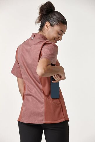 Women's Short Sleeve Chef Coat Cool Vent Chef Jacket 2847SJW in Kuwait