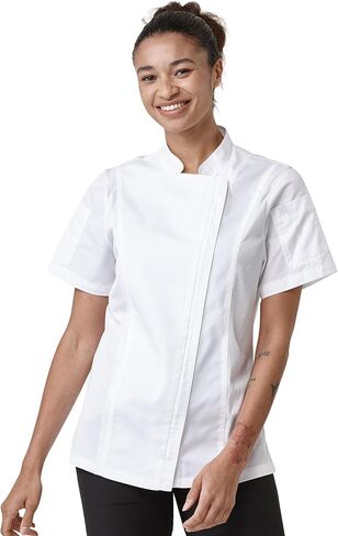 Women's Short Sleeve Chef Coat Cool Vent Chef Jacket 2847SJW in Saudi Arabia