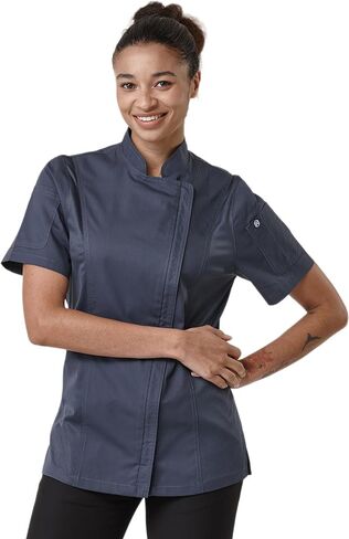 Women's Short Sleeve Chef Coat Cool Vent Chef Jacket 2847SJW in Kuwait