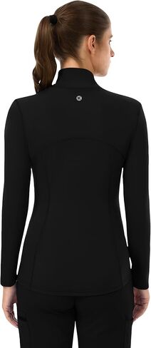 Scrub Jackets for Women, Zip Front Lightweight Slim Fit Nurse Tops with 4 Pockets, Princess Seams,360 Stretch Fabric in Saudi Arabia