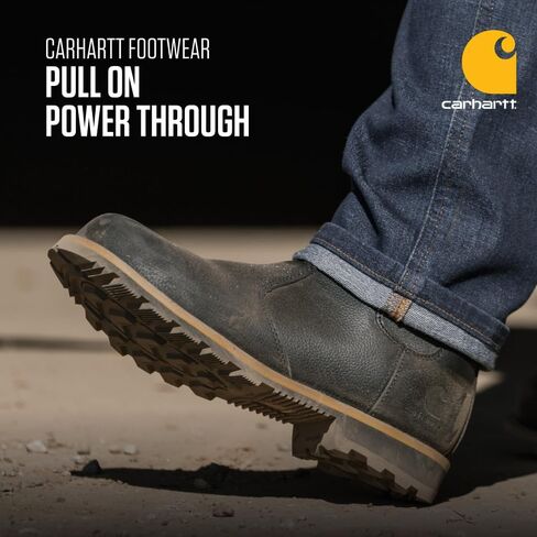 حذاء عمل تشيلسي فرونتير نسائي من Carhartt ذو مقدمة ناعمة - مقاوم للماء، نعل خارجي مطاطي مقاوم للانزلاق، وسادة قدم مبطنة in Kuwait