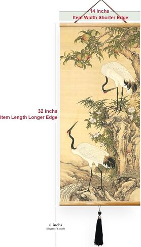 EAPEY Prints Chinese Scroll Hanging Japanese Wall Art Fengshui Painting Decor Ancient Paintings Replica in Saudi Arabia