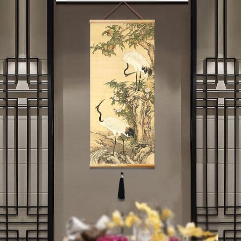 EAPEY Prints Chinese Scroll Hanging Japanese Wall Art Fengshui Painting Decor Ancient Paintings Replica in Saudi Arabia