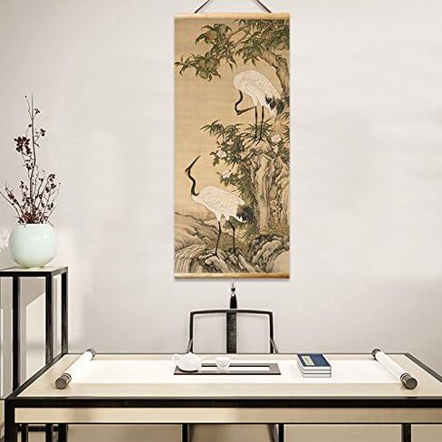 EAPEY Prints Chinese Scroll Hanging Japanese Wall Art Fengshui Painting Decor Ancient Paintings Replica in Saudi Arabia