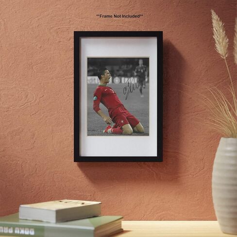 Ikonic Fotohaus Cristiano Ronaldo Signed Photo Autograph Print Wall Art Home Decor in Kuwait
