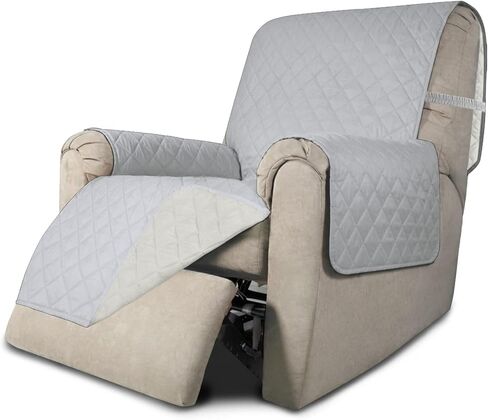 Easy-Going Reversible Couch Cover for 3 Cushion Couch Sofa Cover for Dogs Water Resistant Furniture Protector Cover with Foam Sticks Elastic Straps for Pet Cat (Sofa, Gray/Light Gray) in Kuwait