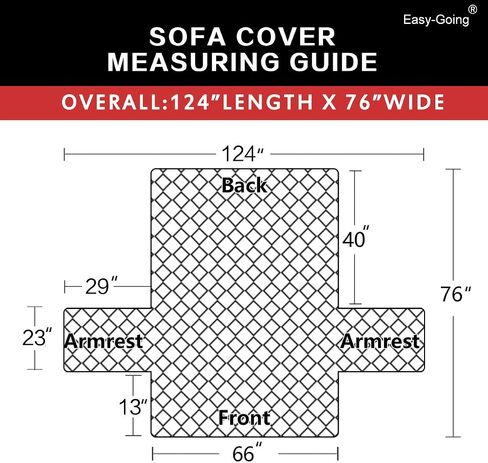 Easy-Going Reversible Couch Cover for 3 Cushion Couch Sofa Cover for Dogs Water Resistant Furniture Protector Cover with Foam Sticks Elastic Straps for Pet Cat (Sofa, Gray/Light Gray) in Kuwait