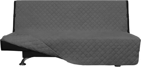 Easy-Going Reversible Couch Cover for 3 Cushion Couch Sofa Cover for Dogs Water Resistant Furniture Protector Cover with Foam Sticks Elastic Straps for Pet Cat (Sofa, Gray/Light Gray) in Kuwait