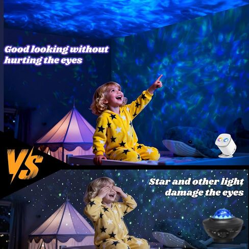 Galaxy Projector, Galaxy Projector for Bedroom, Night Light for Kids, Nebula Ceiling LED Lamp, Room Decor, with Timer and Remote, Gifts for Birthdays in Kuwait