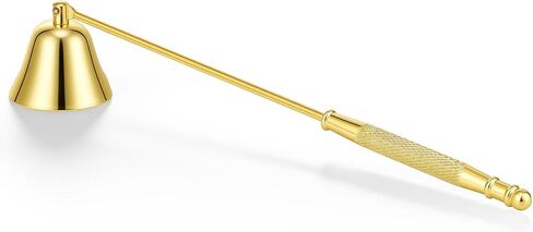 Vaincre Stainless Steel Candle Snuffer - Gold Candle Extinguisher with Long Handle, Decorative Snuffer Accessory for Putting Out Wick Flame Safely in Kuwait