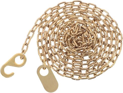 Healifty Grandfather Clock Weight Chain, 57.87 Inch Vintage Mechanical Floor Clock Metal Hanging Chain Accessories for Repair and Replacement Golden in Kuwait