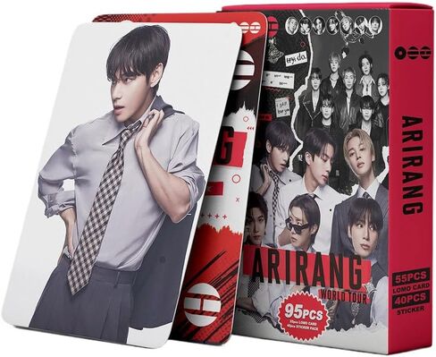 95 Pcs Photocards 2026 New 5th Album ARIRANG Merch 55 Pcs Lomo Cards and 40 Pcs Stickers in Saudi Arabia