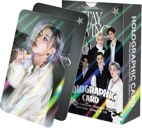 PYAJUU Stray Kids Photocards 124 PCS SKZ DO IT Album Photo Cards with 64 PCS Stickers KPOP Gift Lomo Merch for SKZ Boys and Girls Straykids Laser Greeting Cards 2026 (FELIX(YELLOW)) in Kuwait