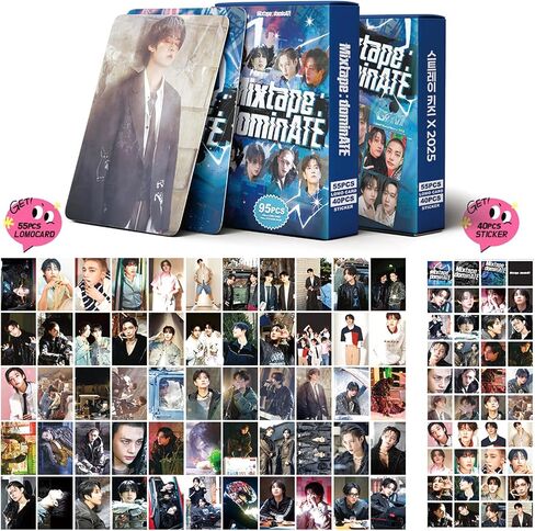 Stray Kids Photocards MIXTAPE: dominATE Album Photo Cards 95 PCS KPOP HIPTAPE 合(HOP) Post Card Merch Boys and Girls Card Set Photo Album Accessories in Kuwait