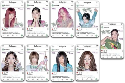 KPOPBTS TWICE THIS IS FOR Album Gift Box Merch 55 PCS Photocards Lanyard Tape Sticker, KPOP Gift Merch for Once Fans in Kuwait