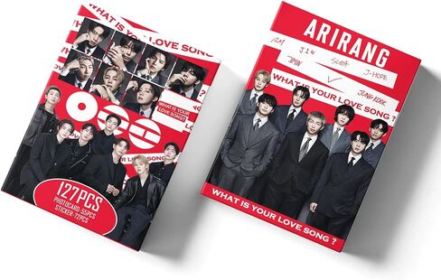 127 Pcs Photocards Album ARIRANG Merch 55 Pcs Lomo Cards and 72 Pcs Stickers in Saudi Arabia