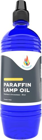 The Dreidel Company Liquid Paraffin Lamp Oil - Half-Liter (500mL) - Smokeless, Odorless, Ultra Clean Burning Fuel for Indoor and Outdoor Use (Clear) in Kuwait
