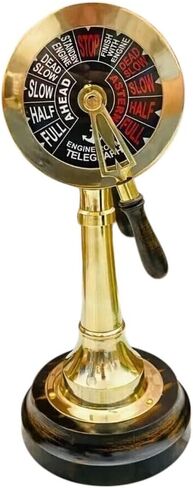 20" Nautical Brass Ship Engine Room Telegraph Polished Collectible Home Decor in Saudi Arabia
