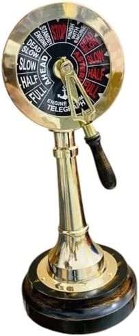 20" Nautical Brass Ship Engine Room Telegraph Polished Collectible Home Decor in Saudi Arabia