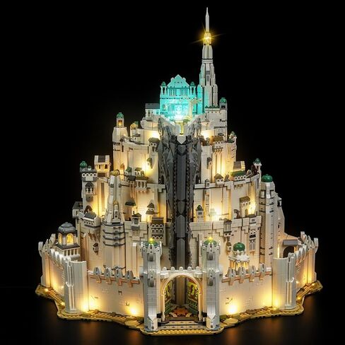 LocoLee Light kit Compatible with Lego Minas Tirith 11377- Not Actual Model Only Lights, LED Lighting Accessories for LEGO White City Middle Earth Castle for Display Collectors (Standard Version) in Kuwait