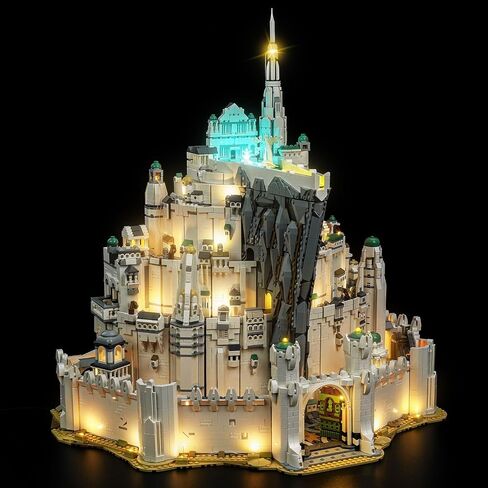 LocoLee Light kit Compatible with Lego Minas Tirith 11377- Not Actual Model Only Lights, LED Lighting Accessories for LEGO White City Middle Earth Castle for Display Collectors (Standard Version) in Kuwait
