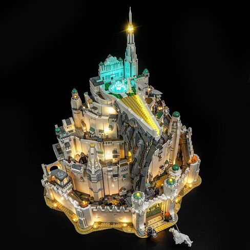LocoLee Light kit Compatible with Lego Minas Tirith 11377- Not Actual Model Only Lights, LED Lighting Accessories for LEGO White City Middle Earth Castle for Display Collectors (Standard Version) in Kuwait