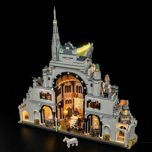 LocoLee Light kit Compatible with Lego Minas Tirith 11377- Not Actual Model Only Lights, LED Lighting Accessories for LEGO White City Middle Earth Castle for Display Collectors (Standard Version) in Kuwait
