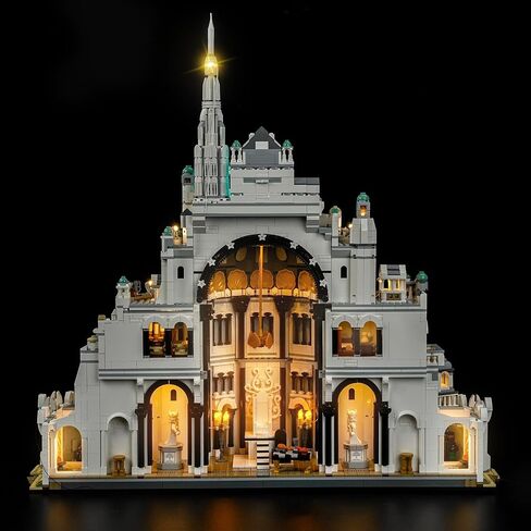 LocoLee Light kit Compatible with Lego Minas Tirith 11377- Not Actual Model Only Lights, LED Lighting Accessories for LEGO White City Middle Earth Castle for Display Collectors (Standard Version) in Kuwait