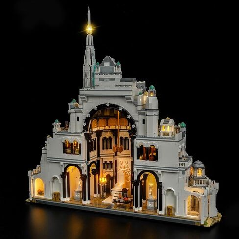 LocoLee Light kit Compatible with Lego Minas Tirith 11377- Not Actual Model Only Lights, LED Lighting Accessories for LEGO White City Middle Earth Castle for Display Collectors (Standard Version) in Kuwait