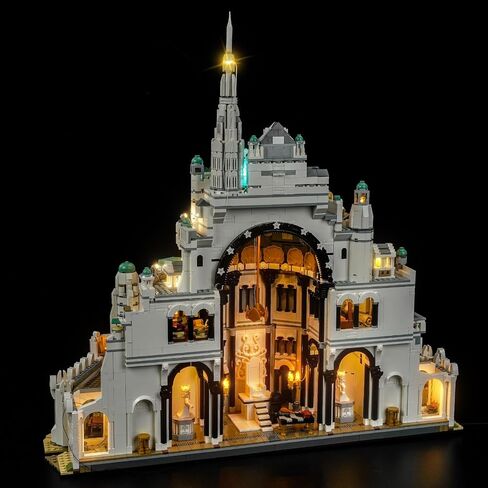 LocoLee Light kit Compatible with Lego Minas Tirith 11377- Not Actual Model Only Lights, LED Lighting Accessories for LEGO White City Middle Earth Castle for Display Collectors (Standard Version) in Kuwait
