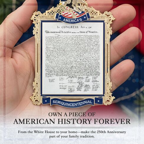 Official Commemorative Ornament of America’s 250th Anniversary | 2026 White House Christmas Collection in Saudi Arabia