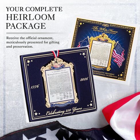 Official Commemorative Ornament of America’s 250th Anniversary | 2026 White House Christmas Collection in Saudi Arabia