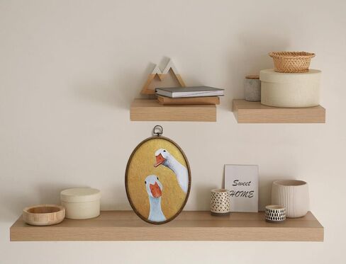 Vintage Goose Oval Wall Art, Farmhouse Cottage core Home Decor, Duck Nursery Wall Decor, Waterproof Whimsy Grandma Core Decors for Western Bedroom Living Room, Home Retro Hanging Products, 18 in Saudi Arabia